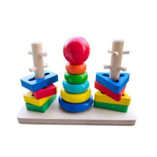 colorful puzzle tower