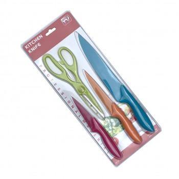 Colorful knife Set With Scissors