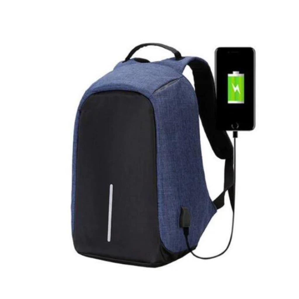 Anti theft unisex backpack with usb