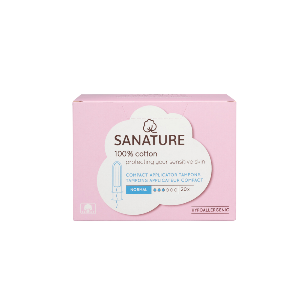 Sanature compact applicator tampons