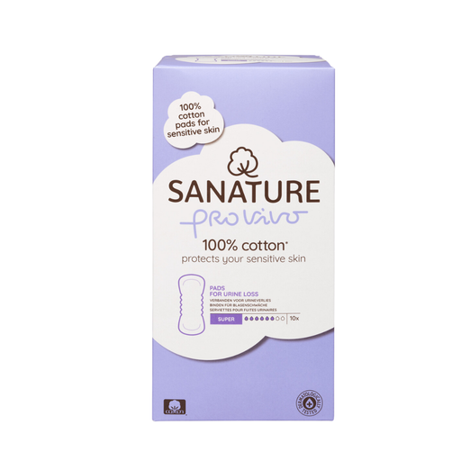 Sanature pads or urine loss