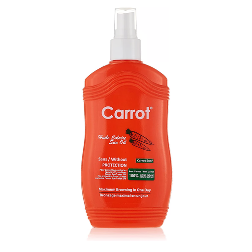 Carrot spray tan oil