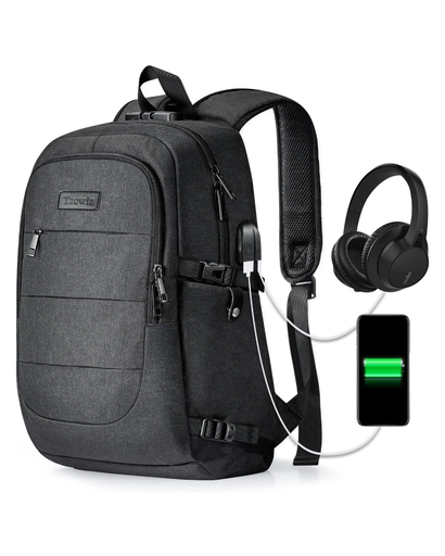 Anti theft unisex backpack with usb