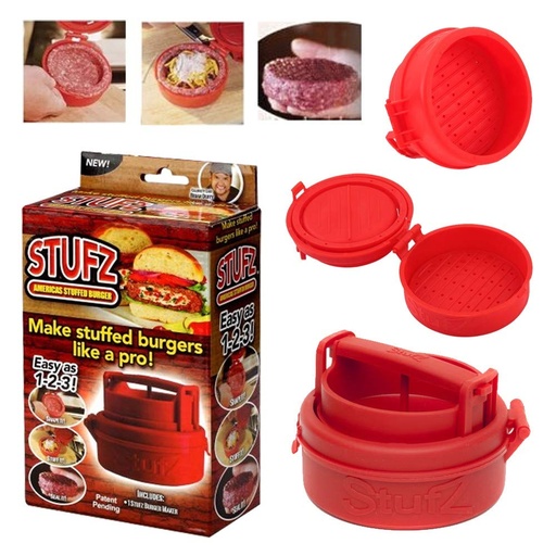 Stuffed burger press
