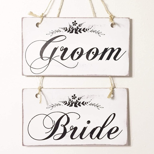 bride groom chair back wall hanger