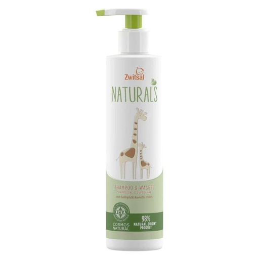 Zwitsal natural shampoo shower gel.