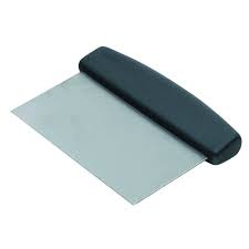 Stainless steel bread dough scraper