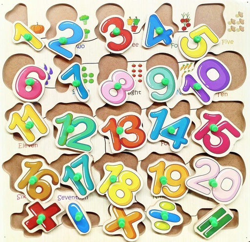 Wooden Puzzle numbers Toys