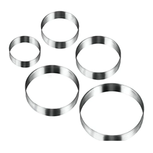 METALTEX SET OF 5 COOKIE CUTTERS CIRCLES