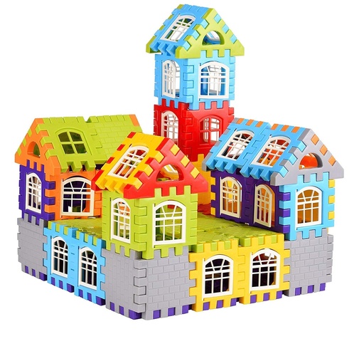 building blocks and house