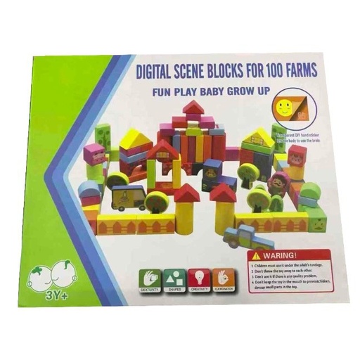 digital scene blocks for 100 farms