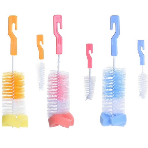 bottle nipple brush with sponge tip