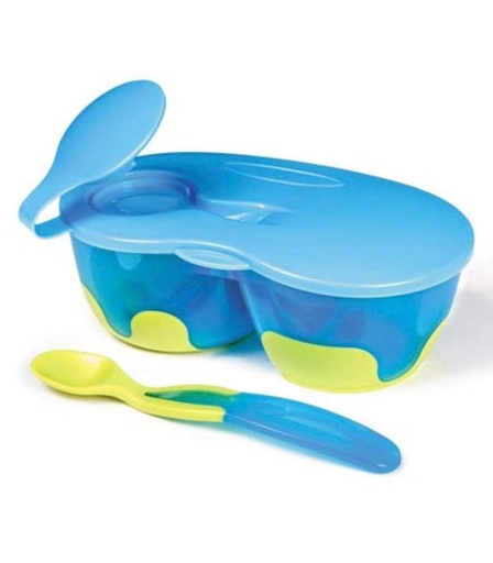 Bébédor 2 compartment bowl spoon