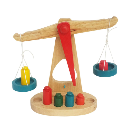 Weight scale wooden balance