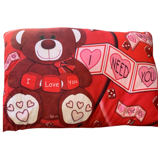 Red Printed Small Pillow