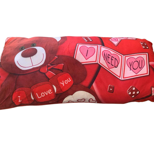 Red Printed Big Pillow