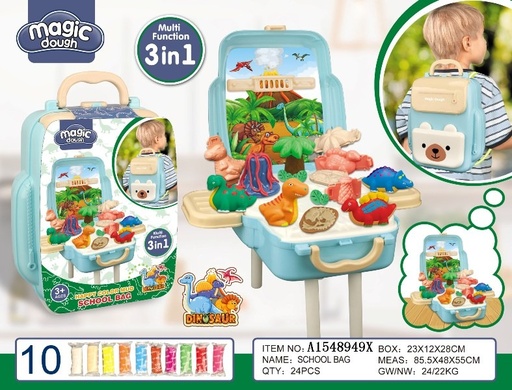 happy fun Dough Backpack Bag Playset Toys Kids kit set